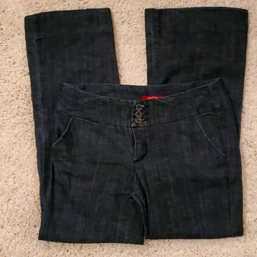 ONE 5 ONE Wide-Leg Denim Jeans